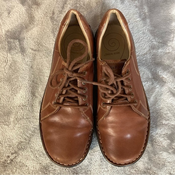 Red Wing Lace Up Oxford Style 4933 Leather Pecan Brown Shoes Size 9.5B - Picture 6 of 16